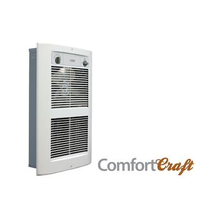 King Electric Lpw Series 2 Comfortcraft Wall Heater, 240V 4500W, White Dove LPW2445T-S2-WD-R